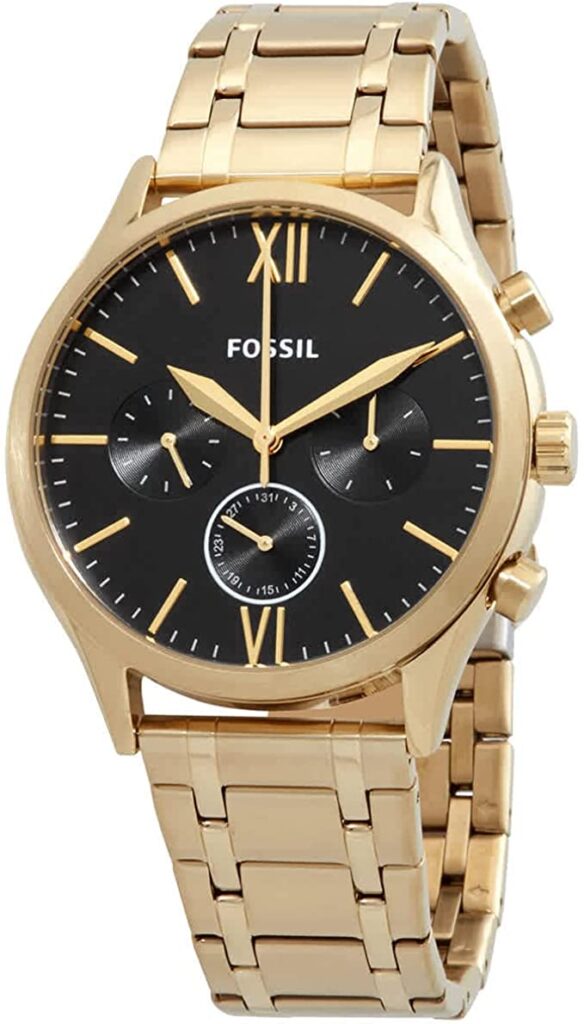 Fossil Fenmore Midsize Multifunction Gold-Tone Stainless Steel Watch BQ2366
