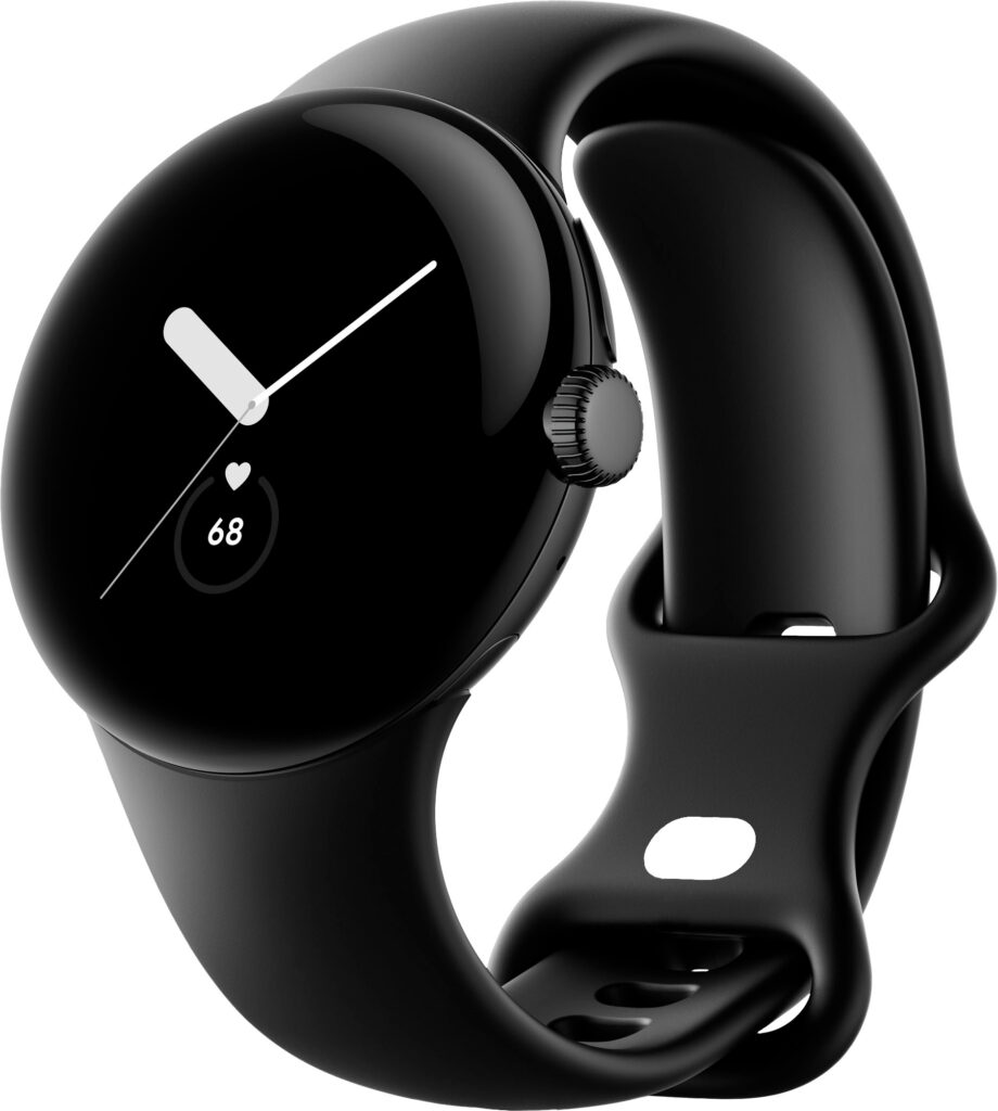 Google - Pixel Watch Black Stainless Steel Smartwatch 41mm
