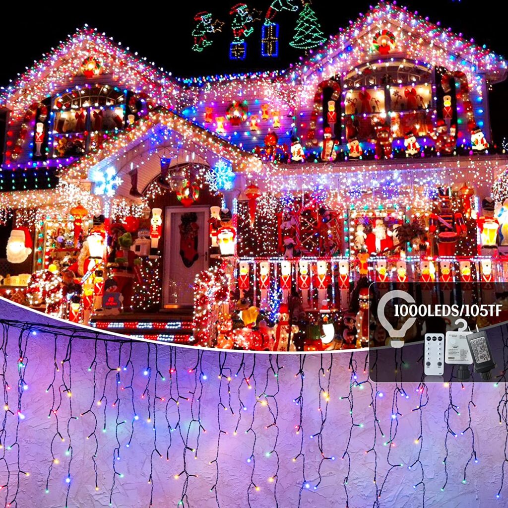 105ft Outdoor Christmas Decoration Lights,1000 LED
